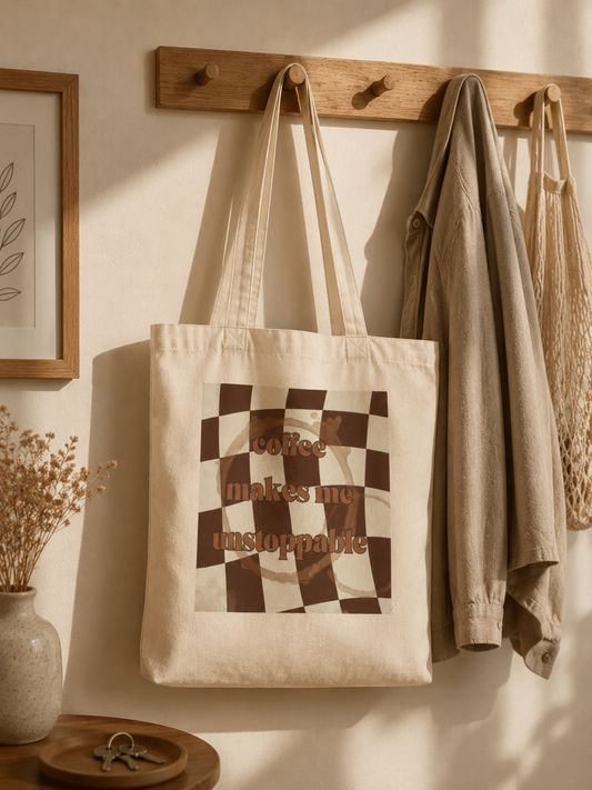 Tote Bag Coffee Makes Me Unstoppable – Moka