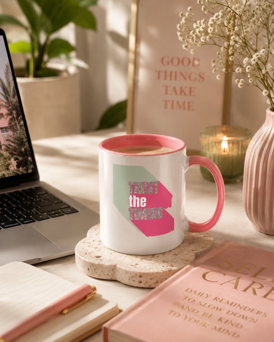 Mug Trust the Timing – Rose