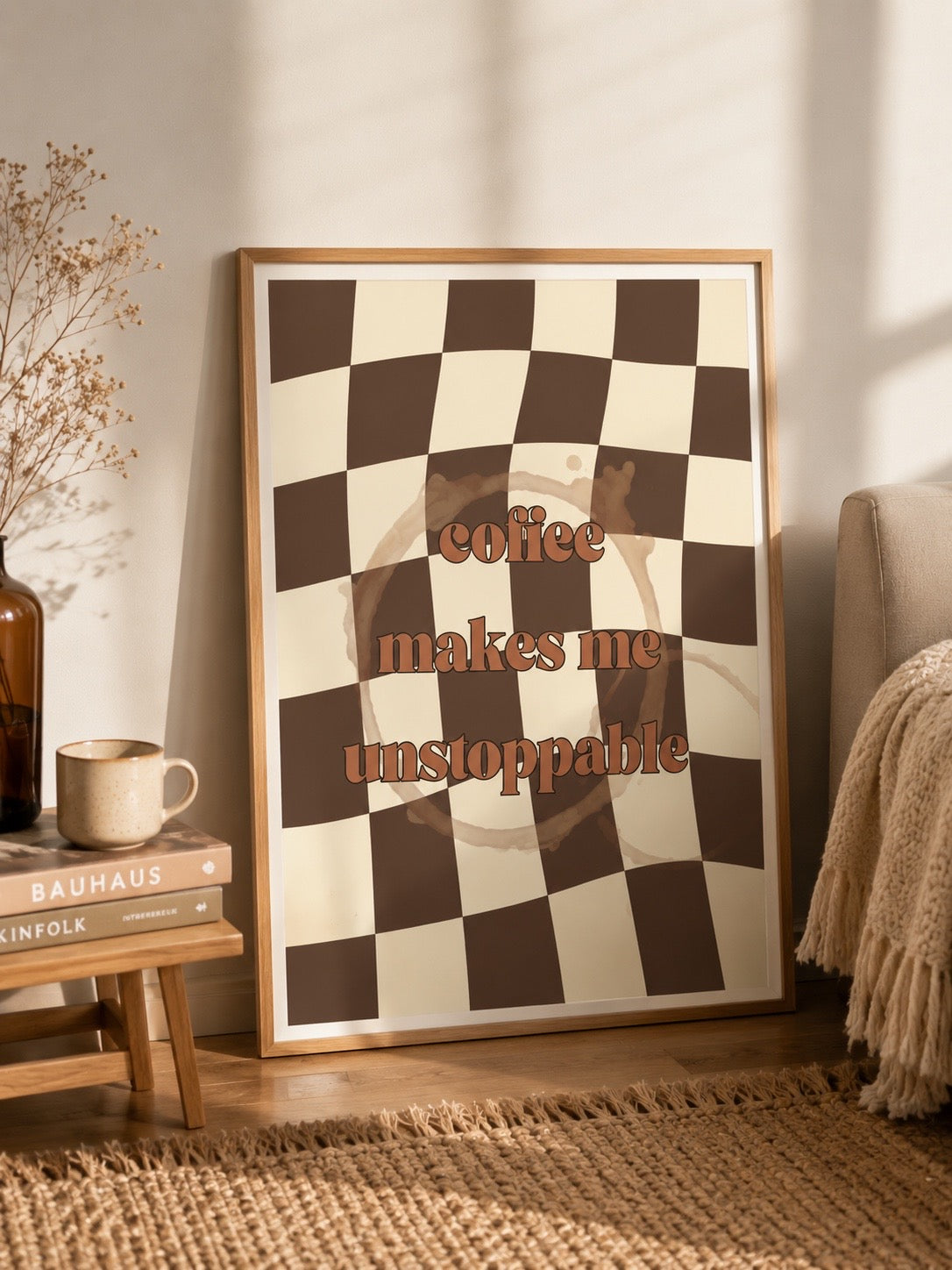 Affiche Coffee Makes Me Unstoppable – Moka