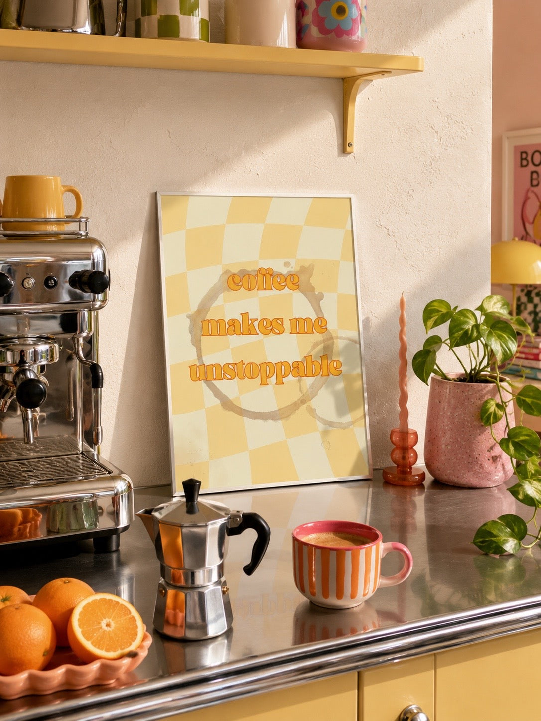 Affiche Coffee Makes Me Unstoppable – Juice