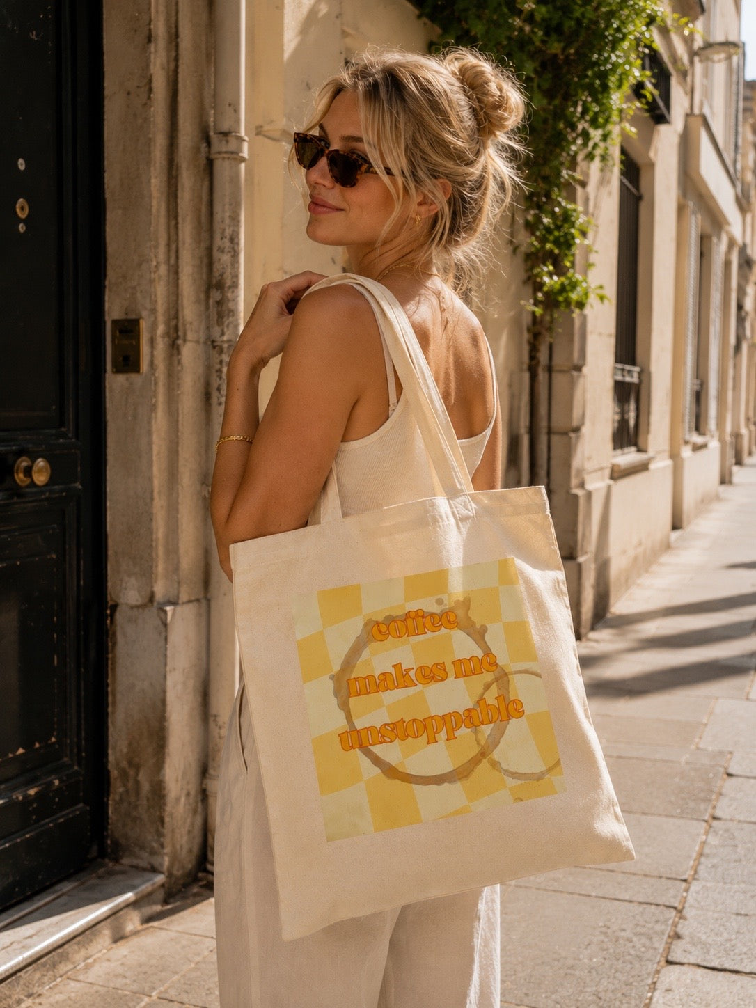 Tote Bag Coffee Makes Me Unstoppable – Juice