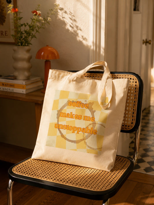 Tote Bag Coffee Makes Me Unstoppable – Juice