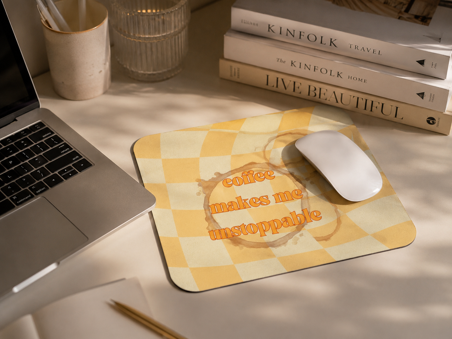 Tapis de souris Coffee Makes Me Unstoppable – Juice